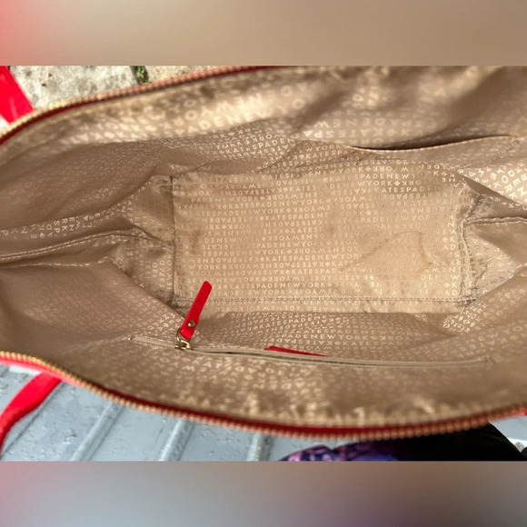 Kate Spade  Sophie Camellia Chilli Red Street Tote, 18”x11”x5.5” - Picture 14 of 14